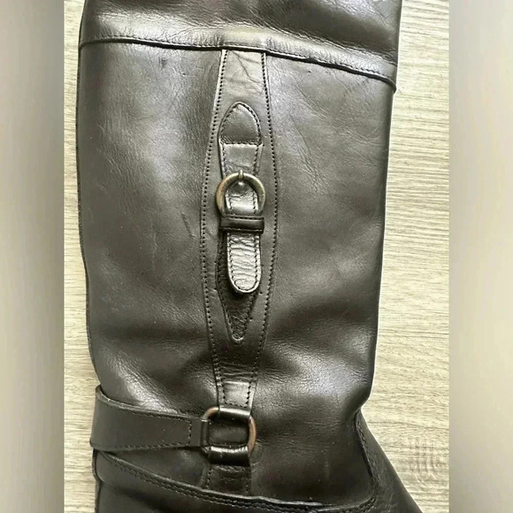 JOAN9DAVID HANDMADE IN ITALY Leather boots Sz 381/2 - Picture 4 of 5